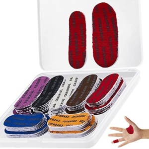 140 Pack 2 Sizes Bowling Thumb Tape Protective Performance Bowling Finger Tape 7 Colors Elastic Bowlers Tape Exercise Bowling Tape for Fingers for Men Women Bowlers Sport Bowling Protection Accessory