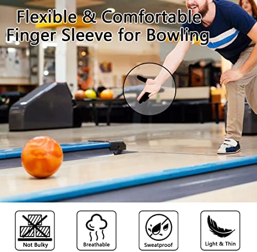 HALLEAST 30 Pieces Finger Sleeves for Bowling, Disposable Bowling Thumb Sleeves Anti-Sweat Breathable Protector Seamless Lightweight Anti-Skid Glove for Right Hand & Left Hand 3 HALLEAST 30 Pieces Finger Sleeves for Bowling, Disposable Bowling Thumb Sleeves Anti-Sweat Breathable Protector Seamless Lightweight Anti-Skid Glove for Right Hand & Left Hand - Image 3