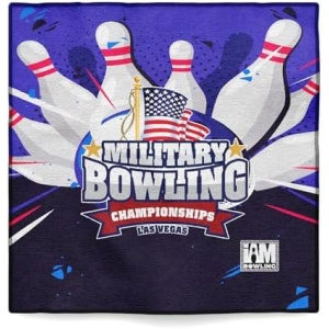 Logo Infusion - Dye-Sublimated Microfiber Bowling Towel - One Sided Print - I AM Bowling 2065-MBC Military Bowling