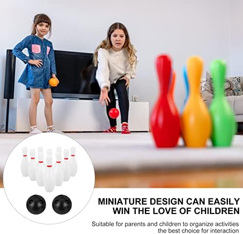 jojofuny 1 Set Mini Kids Bowling Set Plastic Bowling Pins Ball Game Set Indoor Outdoor Game Fun Carnival and Birthday Party Activity for Boys and Girls 15cm 9 jojofuny 1 Set Mini Kids Bowling Set Plastic Bowling Pins Ball Game Set Indoor Outdoor Game Fun Carnival and Birthday Party Activity for Boys and Girls 15cm - Image 9