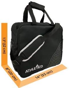 Athletico Essential Bowling Bag - Single Ball Bowling Tote Bag With Padded Bowling Ball Holder 3 Athletico Essential Bowling Bag - Single Ball Bowling Tote Bag With Padded Bowling Ball Holder - Image 3