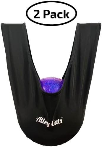 Alley Cats Bowling Ball Seesaw 2 Pack | Black Microfiber | Great Value | Premium See Saw Polisher/Cleaner Towel 2 Alley Cats Bowling Ball Seesaw 2 Pack | Black Microfiber | Great Value | Premium See Saw Polisher/Cleaner Towel - Image 2