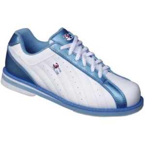 3G Ladies Kicks Bowling Shoes - White/Blue 11 M US