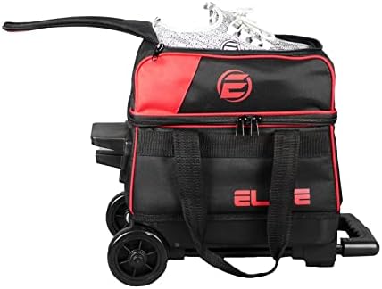 Elite Basic Single 1 Ball Roller Bowling Bag with Rolling Wheels Holds Bowling Shoes up to US Size 10.5 Mens 6 Elite Basic Single 1 Ball Roller Bowling Bag with Rolling Wheels Holds Bowling Shoes up to US Size 10.5 Mens - Image 6