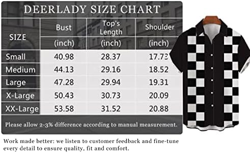 Deer Lady Hawaiian Bowling Shirts for Men Short Sleeve Button Down Shirt Casual Beach Summer Shirts 3 Deer Lady Hawaiian Bowling Shirts for Men Short Sleeve Button Down Shirt Casual Beach Summer Shirts - Image 3