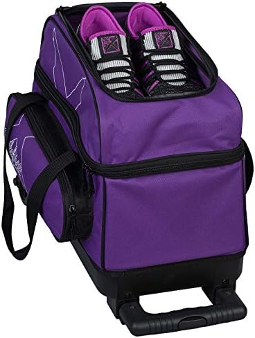 KR Strikeforce Hybrid X Double Roller Bowling Bag Holds Two Bowling Balls Bowling Shoes Bowling Cleaners and Bowling Accessories Available in Multiple Color Options 2 KR Strikeforce Hybrid X Double Roller Bowling Bag Holds Two Bowling Balls Bowling Shoes Bowling Cleaners and Bowling Accessories Available in Multiple Color Options - Image 2