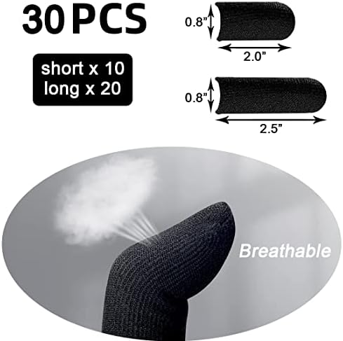 HALLEAST 30 Pieces Finger Sleeves for Bowling, Disposable Bowling Thumb Sleeves Anti-Sweat Breathable Protector Seamless Lightweight Anti-Skid Glove for Right Hand & Left Hand 2 HALLEAST 30 Pieces Finger Sleeves for Bowling, Disposable Bowling Thumb Sleeves Anti-Sweat Breathable Protector Seamless Lightweight Anti-Skid Glove for Right Hand & Left Hand - Image 2