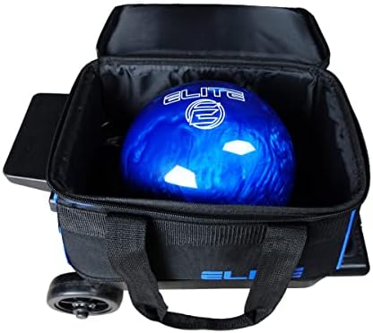 Elite Basic Single 1 Ball Roller Bowling Bag with Rolling Wheels Holds Bowling Shoes up to US Size 10.5 Mens 3 Elite Basic Single 1 Ball Roller Bowling Bag with Rolling Wheels Holds Bowling Shoes up to US Size 10.5 Mens - Image 3