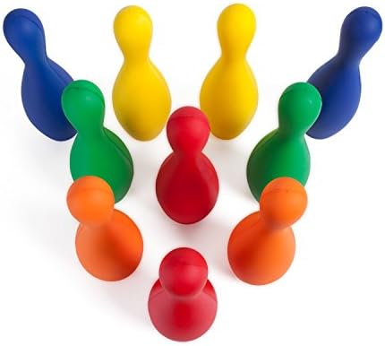 Champion Sports Multicolor Bowling Pins: Weighted Foam Set for Training & Kids Games, Medium 9 Champion Sports Multicolor Bowling Pins: Weighted Foam Set for Training & Kids Games, Medium - Image 9