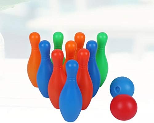 Toyvian Bowling Set Toys 10 Color Bowling Pins 2 Bowling Ball Bowling Toy Educational Game for Indoor and Outdoor(1.5Inch×4.3Inch,Small) 6 Toyvian Bowling Set Toys 10 Color Bowling Pins 2 Bowling Ball Bowling Toy Educational Game for Indoor and Outdoor(1.5Inch×4.3Inch,Small) - Image 6