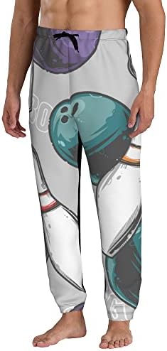 Men Bowling Balls Sweatpants Joggers Sweatpants Baggy Jogger Pants with Pocket for Men 2 Men Bowling Balls Sweatpants Joggers Sweatpants Baggy Jogger Pants with Pocket for Men - Image 2