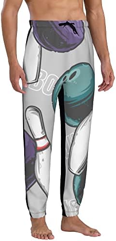Men Bowling Balls Sweatpants Joggers Sweatpants Baggy Jogger Pants with Pocket for Men 3 Men Bowling Balls Sweatpants Joggers Sweatpants Baggy Jogger Pants with Pocket for Men - Image 3