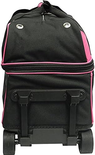 Pyramid Prime Double Roller 2 Ball Bowling Bag with Large Separate Compartment for Bowling Shoes (Up To US Mens Size 15) or Accessories, Retractable Handle - Extends to 40" 5 Pyramid Prime Double Roller 2 Ball Bowling Bag with Large Separate Compartment for Bowling Shoes (Up To US Mens Size 15) or Accessories, Retractable Handle - Extends to 40" - Image 5