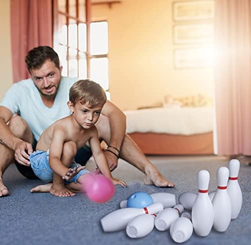 Shonoppy Kids Bowling Set, Toddler Bowling Set with 10 Classical Bowling Pins and 2 Plastic Balls, Suitable as Toy Gifts, Early Education, Indoor Outdoor Bowling Games Toys for Toddlers 3-15 Years Old 4 Shonoppy Kids Bowling Set, Toddler Bowling Set with 10 Classical Bowling Pins and 2 Plastic Balls, Suitable as Toy Gifts, Early Education, Indoor Outdoor Bowling Games Toys for Toddlers 3-15 Years Old - Image 4