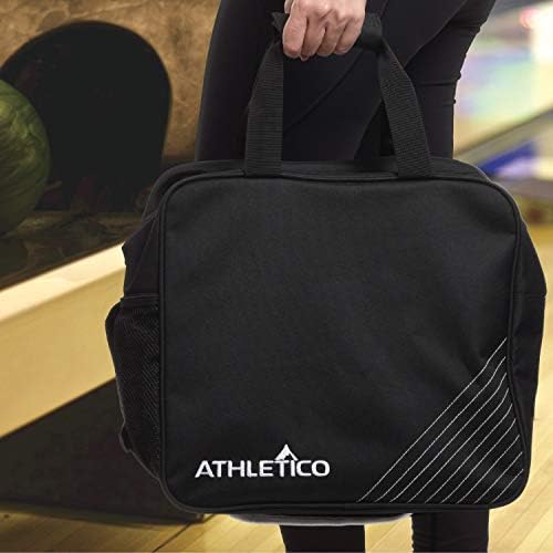 Athletico Essential Bowling Bag - Single Ball Bowling Tote Bag With Padded Bowling Ball Holder 5 Athletico Essential Bowling Bag - Single Ball Bowling Tote Bag With Padded Bowling Ball Holder - Image 5