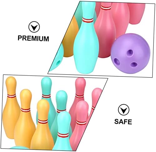 VANZACK 3 Sets Bowling Ball Toy Plastic Bowling Pins Plastics Bowling Ball Kids bowlling Ball Toys Small Bowling Ball Kids Toys for Girls Kids Indoor Bowling Equipment Toddler Casual 6 VANZACK 3 Sets Bowling Ball Toy Plastic Bowling Pins Plastics Bowling Ball Kids bowlling Ball Toys Small Bowling Ball Kids Toys for Girls Kids Indoor Bowling Equipment Toddler Casual - Image 6