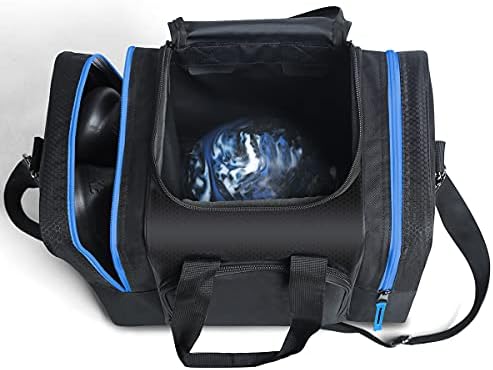 Mangrove Bowling Ball Bag for Single Ball, 2020 Bowling Ball Tote Bowling Bag with Padded Ball Holder - Fits Bowling Shoes Up to Mens Size 14 and Accessories (Black) 5 Mangrove Bowling Ball Bag for Single Ball, 2020 Bowling Ball Tote Bowling Bag with Padded Ball Holder - Fits Bowling Shoes Up to Mens Size 14 and Accessories (Black) - Image 5