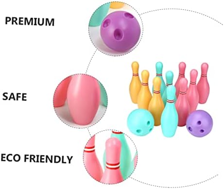 VANZACK 3 Sets Bowling Ball Toy Plastic Bowling Pins Plastics Bowling Ball Kids bowlling Ball Toys Small Bowling Ball Kids Toys for Girls Kids Indoor Bowling Equipment Toddler Casual 9 VANZACK 3 Sets Bowling Ball Toy Plastic Bowling Pins Plastics Bowling Ball Kids bowlling Ball Toys Small Bowling Ball Kids Toys for Girls Kids Indoor Bowling Equipment Toddler Casual - Image 9