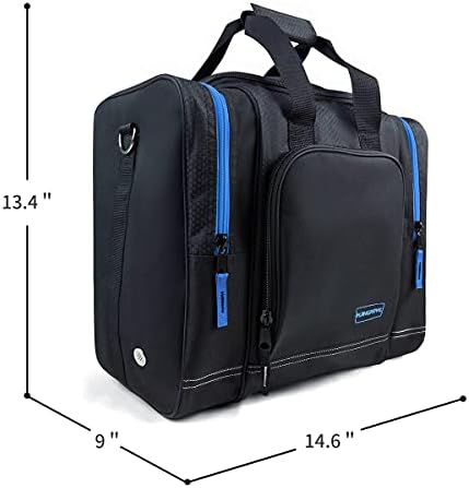 Mangrove Bowling Ball Bag for Single Ball, 2020 Bowling Ball Tote Bowling Bag with Padded Ball Holder - Fits Bowling Shoes Up to Mens Size 14 and Accessories (Black) 2 Mangrove Bowling Ball Bag for Single Ball, 2020 Bowling Ball Tote Bowling Bag with Padded Ball Holder - Fits Bowling Shoes Up to Mens Size 14 and Accessories (Black) - Image 2