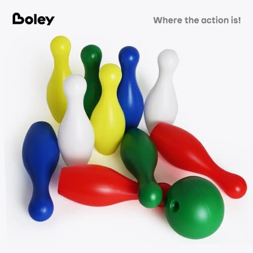 Boley Kids Bowling Set - 12 Piece Colorful Lawn Bowling Games Set - Portable Indoor or Outdoor Bowling Game - Toddler Bowling Pin and Ball Set 6 Boley Kids Bowling Set - 12 Piece Colorful Lawn Bowling Games Set - Portable Indoor or Outdoor Bowling Game - Toddler Bowling Pin and Ball Set - Image 6