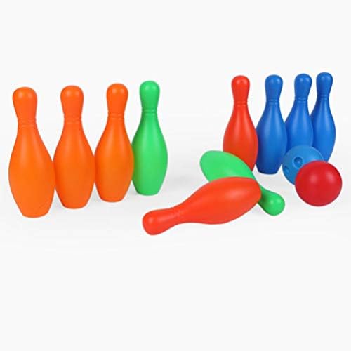 Toyvian Bowling Set Toys 10 Color Bowling Pins 2 Bowling Ball Bowling Toy Educational Game for Indoor and Outdoor(1.5Inch×4.3Inch,Small) 3 Toyvian Bowling Set Toys 10 Color Bowling Pins 2 Bowling Ball Bowling Toy Educational Game for Indoor and Outdoor(1.5Inch×4.3Inch,Small) - Image 3