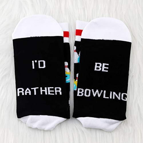 MBMSO 2 Pairs I'd Rather be Bowling Socks Funny Bowling Gifts Bowling Ball Socks Bowling Lover Gifts Bowling Team Gifts 4 MBMSO 2 Pairs I'd Rather be Bowling Socks Funny Bowling Gifts Bowling Ball Socks Bowling Lover Gifts Bowling Team Gifts - Image 4