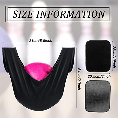 TBoxBo 2 Pcs Bowling Seesaw Bag and 2 Pcs Bowling Shammy Pad,10 x 8 Inches Bowling Ball Towel,Cleaning Pad,Bowling Polisher Bag,Bowling Accessories Set 2 TBoxBo 2 Pcs Bowling Seesaw Bag and 2 Pcs Bowling Shammy Pad,10 x 8 Inches Bowling Ball Towel,Cleaning Pad,Bowling Polisher Bag,Bowling Accessories Set - Image 2