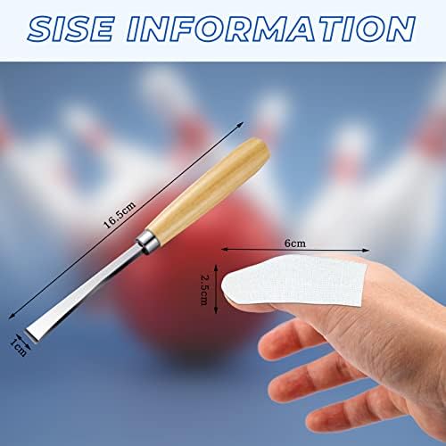 80 Pcs White Bowling Tape for Thumb Hole Bowling Thumb Insert Tape Finger Grip Pre Cut Bowling Insert Tape Protective Bowling Accessories for Bowlers Sport Workout, 0.98 x 2.36 Inches 3 80 Pcs White Bowling Tape for Thumb Hole Bowling Thumb Insert Tape Finger Grip Pre Cut Bowling Insert Tape Protective Bowling Accessories for Bowlers Sport Workout, 0.98 x 2.36 Inches - Image 3