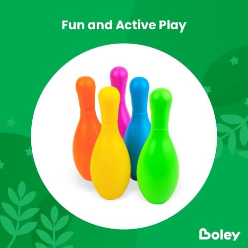 Boley Kids Bowling Set - 12 Piece Colorful Lawn Bowling Games Set - Portable Indoor or Outdoor Bowling Game - Toddler Bowling Pin and Ball Set 3 Boley Kids Bowling Set - 12 Piece Colorful Lawn Bowling Games Set - Portable Indoor or Outdoor Bowling Game - Toddler Bowling Pin and Ball Set - Image 3