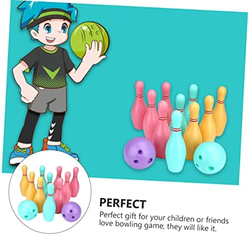 VANZACK 3 Sets Bowling Ball Toy Plastic Bowling Pins Plastics Bowling Ball Kids bowlling Ball Toys Small Bowling Ball Kids Toys for Girls Kids Indoor Bowling Equipment Toddler Casual 5 VANZACK 3 Sets Bowling Ball Toy Plastic Bowling Pins Plastics Bowling Ball Kids bowlling Ball Toys Small Bowling Ball Kids Toys for Girls Kids Indoor Bowling Equipment Toddler Casual - Image 5