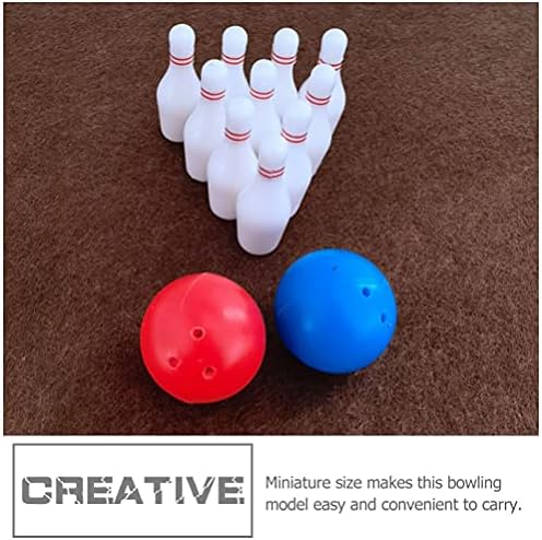 Toyvian 2Set Dollhouse Miniature Bowling Ball Set Miniature Dollhouse Bowling Game Toy Mini Desktop Tabletop Bowling Toy for Dollhouse Decoration Accessories 3 Toyvian 2Set Dollhouse Miniature Bowling Ball Set Miniature Dollhouse Bowling Game Toy Mini Desktop Tabletop Bowling Toy for Dollhouse Decoration Accessories - Image 3