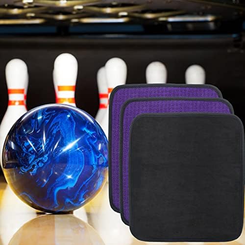 Anglekai Microfiber Bowling Ball Towels 3 Pack, 10" x 8" Bowling Towel Shammy Pad with Easy-Grip Dots Purple Bowling Cleaner Towel Non-Slip Microfiber Bowling Pad Bowling Accessories 7 Anglekai Microfiber Bowling Ball Towels 3 Pack, 10" x 8" Bowling Towel Shammy Pad with Easy-Grip Dots Purple Bowling Cleaner Towel Non-Slip Microfiber Bowling Pad Bowling Accessories - Image 7