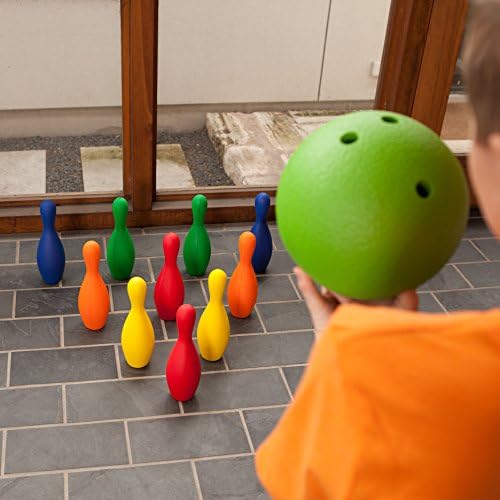 Champion Sports Multicolor Bowling Pins: Weighted Foam Set for Training & Kids Games, Medium 7 Champion Sports Multicolor Bowling Pins: Weighted Foam Set for Training & Kids Games, Medium - Image 7