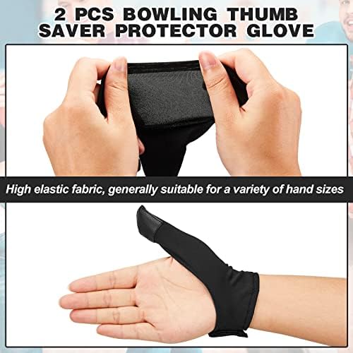 Charniol Bowling Thumb Saver Protector 2 Pcs Thumb Guard Bowling Thumb Sock Compact and Lightweight Bowling Gloves for Bowling Ball Men Women Right Hand 5 Charniol Bowling Thumb Saver Protector 2 Pcs Thumb Guard Bowling Thumb Sock Compact and Lightweight Bowling Gloves for Bowling Ball Men Women Right Hand - Image 5