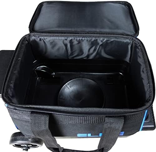 Elite Basic Single 1 Ball Roller Bowling Bag with Rolling Wheels Holds Bowling Shoes up to US Size 10.5 Mens 5 Elite Basic Single 1 Ball Roller Bowling Bag with Rolling Wheels Holds Bowling Shoes up to US Size 10.5 Mens - Image 5
