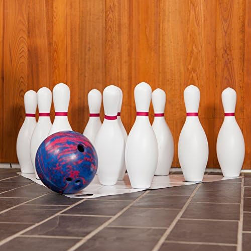 Champion Sports Plastic Bowling Pins: Set for Training & Kids Games, Red/White 8 Champion Sports Plastic Bowling Pins: Set for Training & Kids Games, Red/White - Image 8