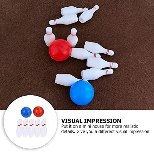 Toyvian 2Set Dollhouse Miniature Bowling Ball Set Miniature Dollhouse Bowling Game Toy Mini Desktop Tabletop Bowling Toy for Dollhouse Decoration Accessories 7 Toyvian 2Set Dollhouse Miniature Bowling Ball Set Miniature Dollhouse Bowling Game Toy Mini Desktop Tabletop Bowling Toy for Dollhouse Decoration Accessories - Image 7