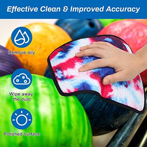 Anglekai 4 Pack Bowling Ball Accessory Kit, 2Pcs 10"x8" Bowling Ball Towels/Bowling Seesaw Bag/Bowling Shoe Protector Covers, Non-Slip Bowling Polisher Bag for Clean/Storage Bowling Ball Shammy 5 Anglekai 4 Pack Bowling Ball Accessory Kit, 2Pcs 10"x8" Bowling Ball Towels/Bowling Seesaw Bag/Bowling Shoe Protector Covers, Non-Slip Bowling Polisher Bag for Clean/Storage Bowling Ball Shammy - Image 5