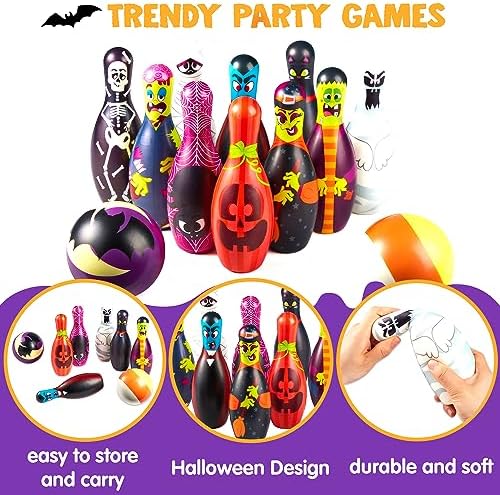 JOYIN Halloween Foam Bowling Set for Kids Toys Party Supplies, Get-Together Party, Game Day Events, Indoor Outdoor Party, Birthday Parties 4 JOYIN Halloween Foam Bowling Set for Kids Toys Party Supplies, Get-Together Party, Game Day Events, Indoor Outdoor Party, Birthday Parties - Image 4