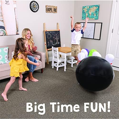 Island Genius Giant Inflatable Bowling Game Set for Kids - Jumbo Bowling Ball and Pins Indoor or Outdoor Yard Birthday Party Lawn Games 6 Island Genius Giant Inflatable Bowling Game Set for Kids - Jumbo Bowling Ball and Pins Indoor or Outdoor Yard Birthday Party Lawn Games - Image 6