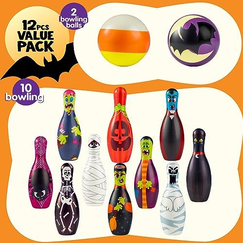 JOYIN Halloween Foam Bowling Set for Kids Toys Party Supplies, Get-Together Party, Game Day Events, Indoor Outdoor Party, Birthday Parties 2 JOYIN Halloween Foam Bowling Set for Kids Toys Party Supplies, Get-Together Party, Game Day Events, Indoor Outdoor Party, Birthday Parties - Image 2