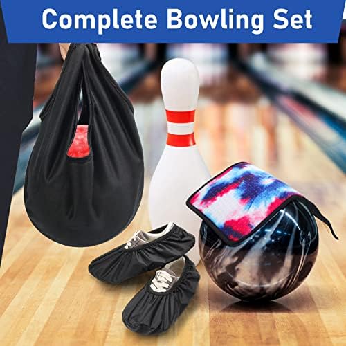 Anglekai 4 Pack Bowling Ball Accessory Kit, 2Pcs 10"x8" Bowling Ball Towels/Bowling Seesaw Bag/Bowling Shoe Protector Covers, Non-Slip Bowling Polisher Bag for Clean/Storage Bowling Ball Shammy 7 Anglekai 4 Pack Bowling Ball Accessory Kit, 2Pcs 10"x8" Bowling Ball Towels/Bowling Seesaw Bag/Bowling Shoe Protector Covers, Non-Slip Bowling Polisher Bag for Clean/Storage Bowling Ball Shammy - Image 7