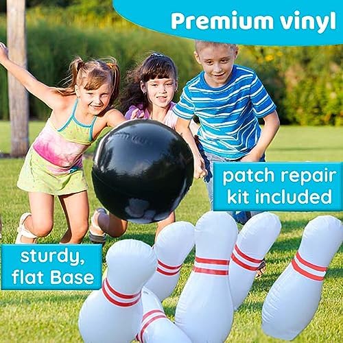 Zloveleexr Kids Bowling Set, Giant Inflatable Bowling Balls & Pins for Outdoor and Indoor Games Fit Christmas Birthday Party Lawn Yard Games, Kids Education Motor Skills Toys 5 Zloveleexr Kids Bowling Set, Giant Inflatable Bowling Balls & Pins for Outdoor and Indoor Games Fit Christmas Birthday Party Lawn Yard Games, Kids Education Motor Skills Toys - Image 5