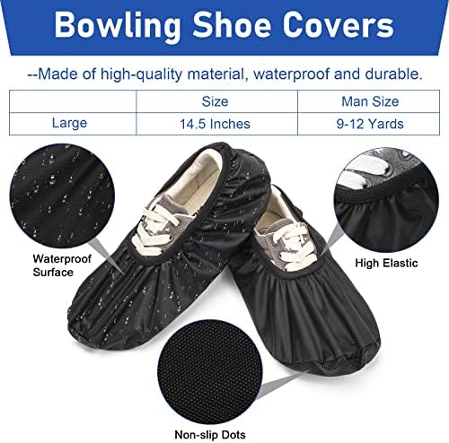 Anglekai 4 Pack Bowling Ball Accessory Kit, 2Pcs 10"x8" Bowling Ball Towels/Bowling Seesaw Bag/Bowling Shoe Protector Covers, Non-Slip Bowling Polisher Bag for Clean/Storage Bowling Ball Shammy 3 Anglekai 4 Pack Bowling Ball Accessory Kit, 2Pcs 10"x8" Bowling Ball Towels/Bowling Seesaw Bag/Bowling Shoe Protector Covers, Non-Slip Bowling Polisher Bag for Clean/Storage Bowling Ball Shammy - Image 3