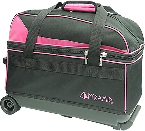 Pyramid Prime Double Roller 2 Ball Bowling Bag with Large Separate Compartment for Bowling Shoes (Up To US Mens Size 15) or Accessories, Retractable Handle - Extends to 40" 3 Pyramid Prime Double Roller 2 Ball Bowling Bag with Large Separate Compartment for Bowling Shoes (Up To US Mens Size 15) or Accessories, Retractable Handle - Extends to 40" - Image 3