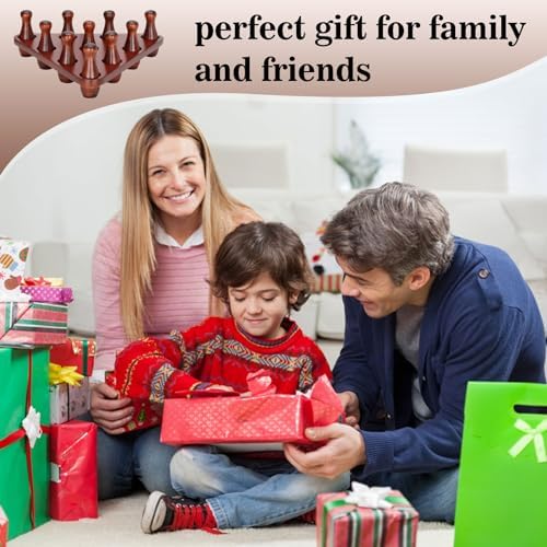 Shuffleboard Bowling Pin Set with 10 Pcs Premium Hardwood Bowling Pins Durable Triangular Pinsetter Resin Bowling Ball and Carrying Bag,with Deluxe Storage Box,Fun for Shuffleboard Games 7 Shuffleboard Bowling Pin Set with 10 Pcs Premium Hardwood Bowling Pins Durable Triangular Pinsetter Resin Bowling Ball and Carrying Bag,with Deluxe Storage Box,Fun for Shuffleboard Games - Image 7