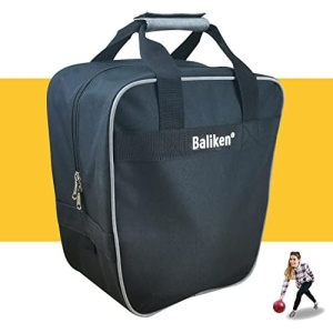BALIKEN Bowling Single Tote Bag, Durable, Compact and Stylish Easy to Carry Holds One Pair of Bowling Shoes Up to Size 11 Men Shoes