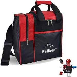 BALIKEN Single Bowling Ball Tote Bag Holds One Bowling Ball One Pair of Bowling Shoes Up to Size 11 Men’s Shoes