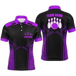 Bowling Shirt for Men & Women Custom Bowling Polo & Quarter-Zip Shirts League Bowling Team Jersey Couple BDT7
