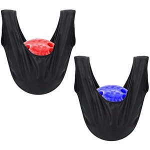 COITEK Bowling Seesaw Bag 2 Pack, Bowling Polisher Bag Carrier Ball Cleaner Holder Bag Bowling Cleaner Towel(Black)